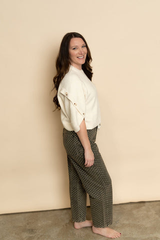 Preston Polka Dot Barrel Jeans - Wild Lavender Boutique