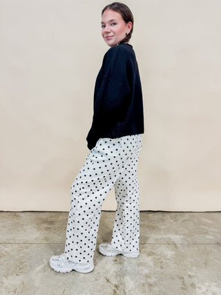 Quinn Polka Dot Wide Leg Pants - Wild Lavender Boutique