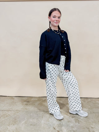 Quinn Polka Dot Wide Leg Pants - Wild Lavender Boutique