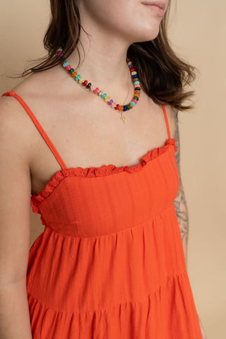 Reese Maxi Dress - Orange - Wild Lavender Boutique