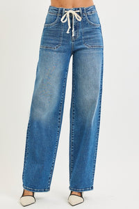 Risen Wide Leg Jeans