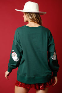 Santa Sequin Sweatshirt