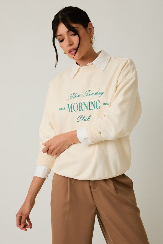 Slow Sunday Morning Club Crew Neck