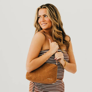 Suede Harper Hobo Shoulder Bag - Wild Lavender Boutique
