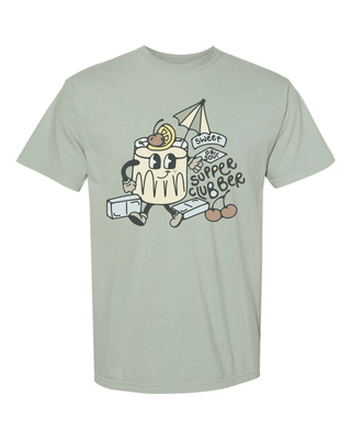 Supper Clubber Graphic Tee - Bay Leaves - Wild Lavender Boutique