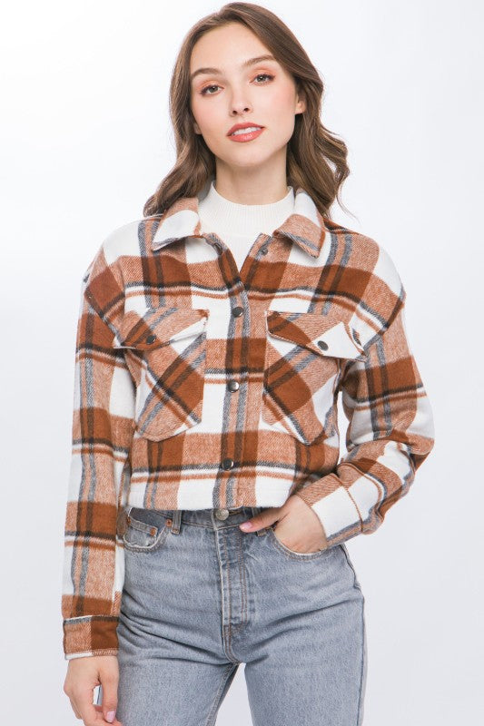 Jessie Cropped Shacket