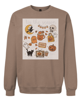 Tis The Season Iconic Sweatshirt - Brown - Wild Lavender Boutique