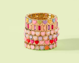 Valentines Day Stretch Bracelets - Wild Lavender Boutique