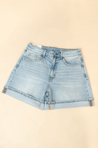 Vervet High Rise Cuffed Denim Shorts - Wild Lavender Boutique