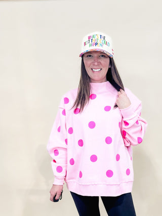 What's The Best That Could Happen Trucker Hat - Wild Lavender Boutique