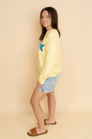 Willow Fish Sweater - Yellow - Wild Lavender Boutique
