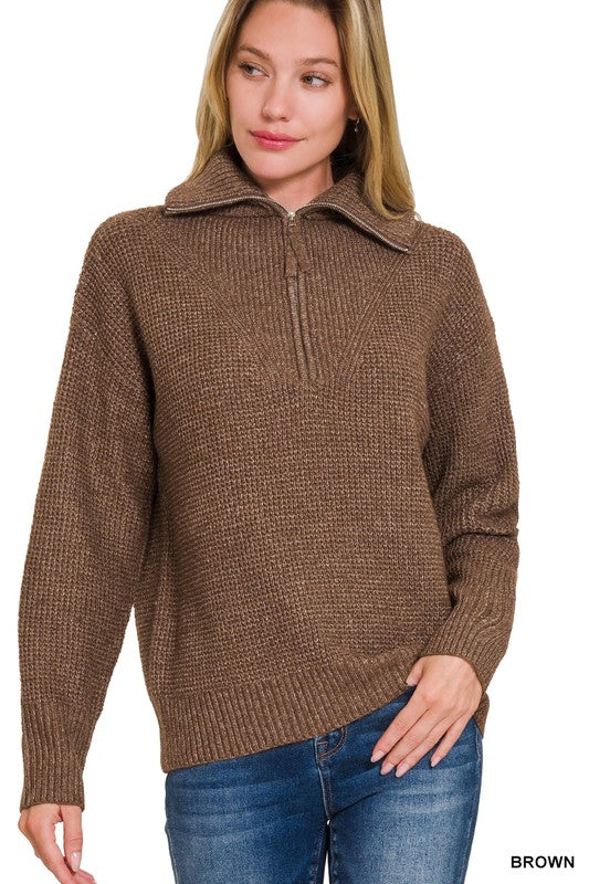 Ellie Half Zip Sweater